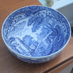 Copeland Spode Italian Blue & White Large Serving Bowl – Antique England