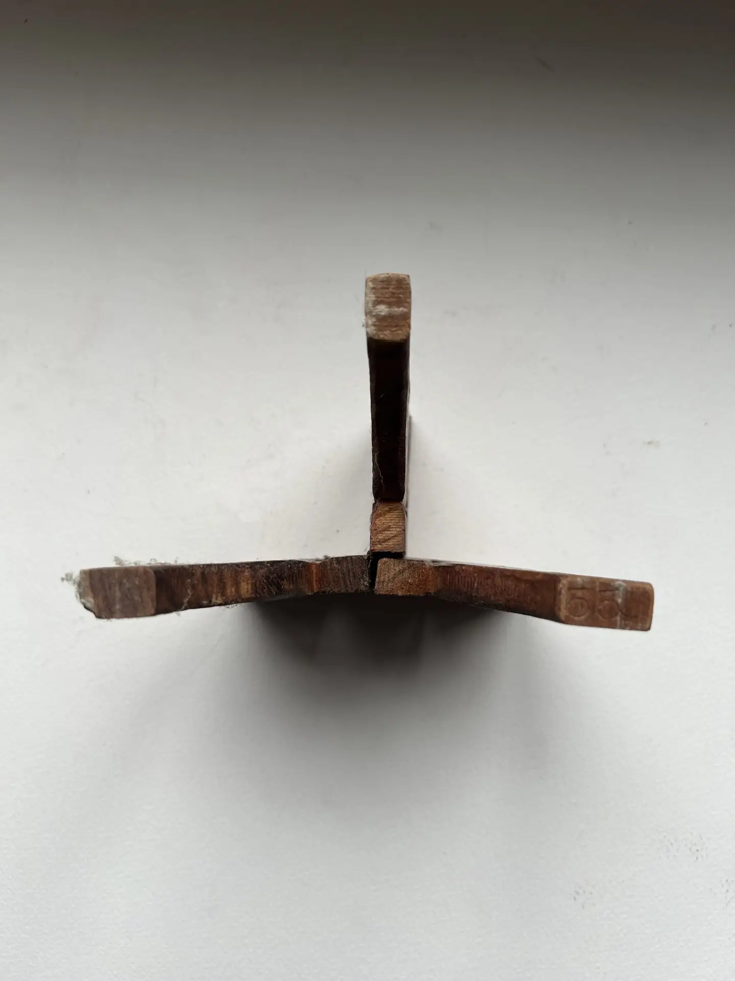 Carved Wooden Folding Letter Rack Napkin Holder Bird Design Vintage - Image 3