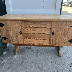 Solid Pine Sideboard / Rustic Farmhouse Cabinet