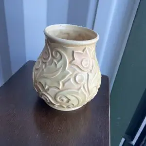 Wade Heath “Gothic” Vase Planter – England – Embossed Floral Design